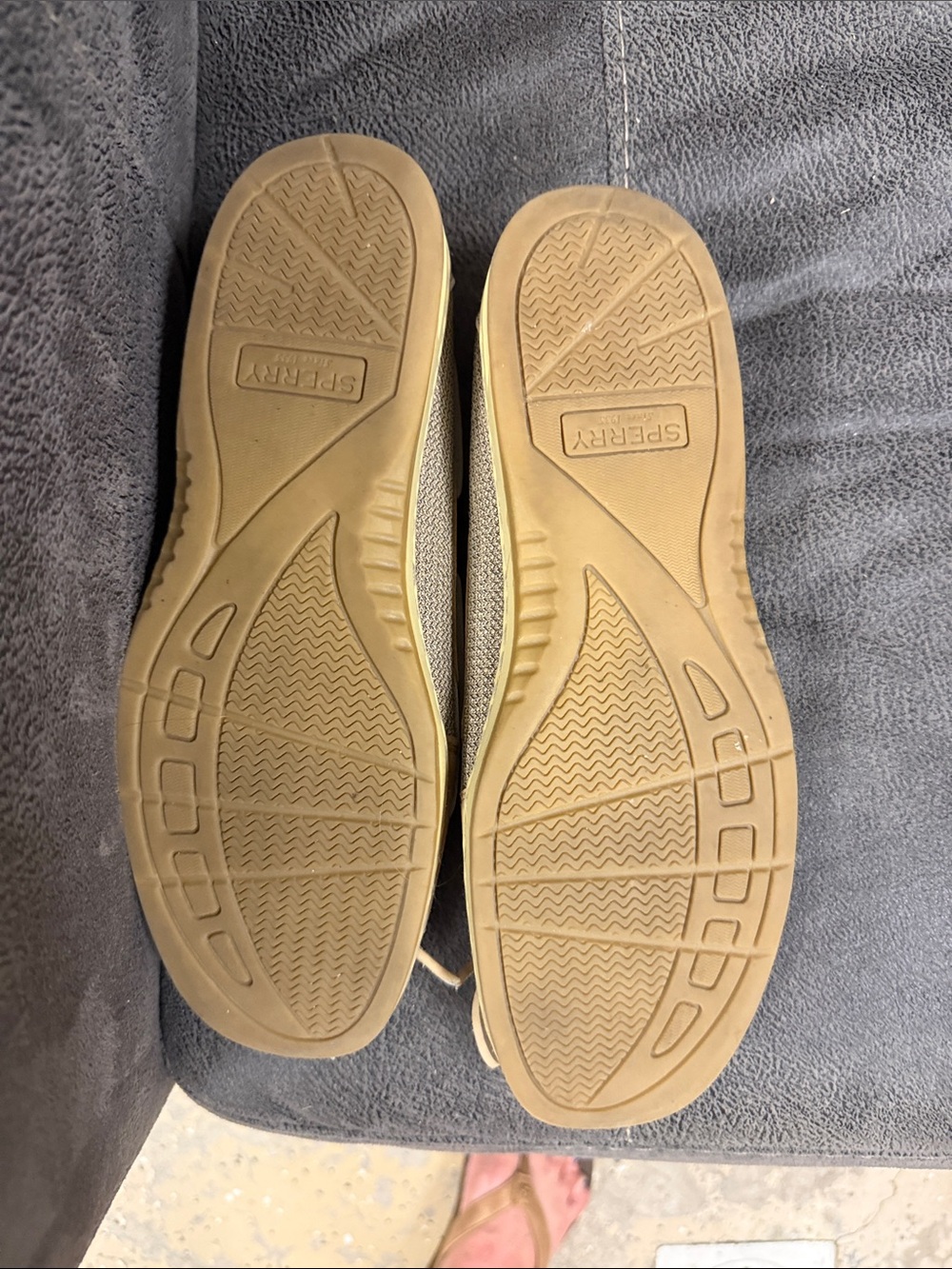 Sperry Women’s Two-Tone Tan and Beige Boat Loafers - Picture 2 of 4